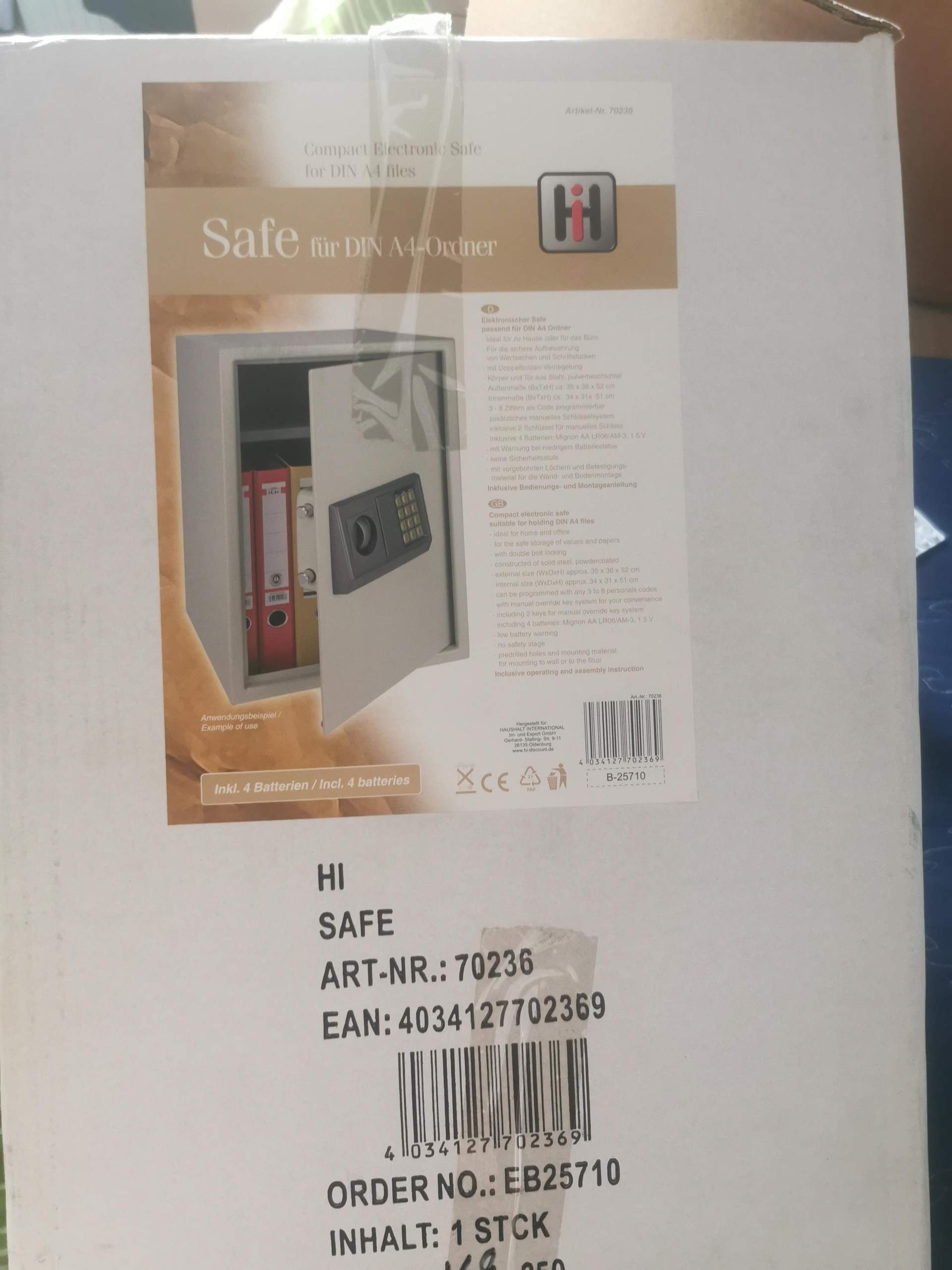 Was ist der Standart Code für diesen Tresor, Bild anbei? (Mechanik ...