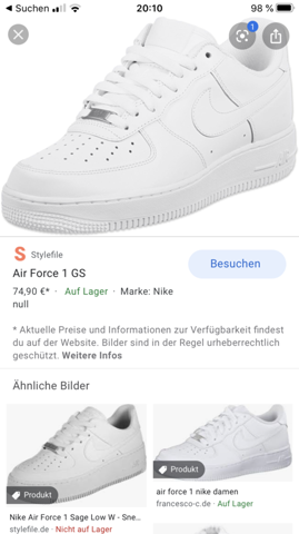 Was ist der Unterschied bei den Airforce Schuhe Style Nike