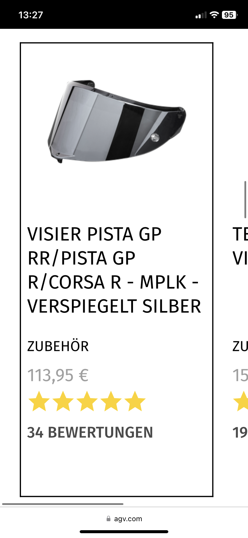 visier blau verspiegelt