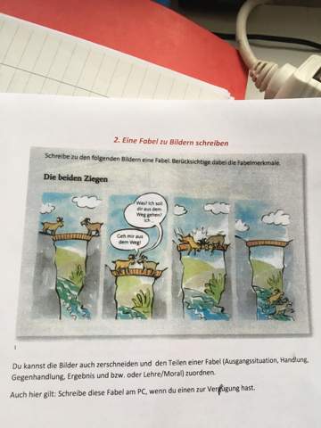 Was Ist Die Lehre Dieser Fabel Die Beiden Ziegen Schule Deutsch