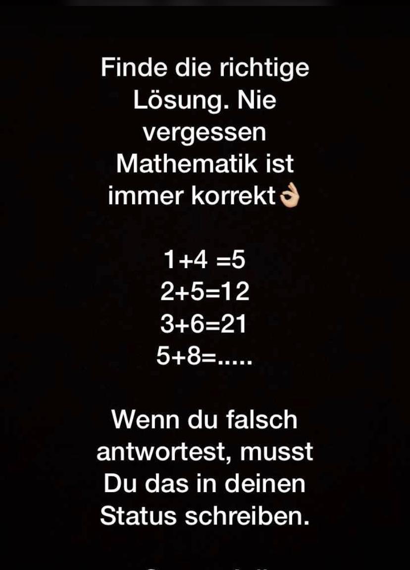 Was Ist Die Losung Hier Ich Schaffe Es Nicht Habe Nur Eine Ahnung Computer Mathematik Knobelaufgabe
