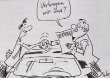 Was ist ein Vertrag, mit Hilfe der Karikatur? (Geschichte)
