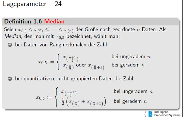 Median - (Mathe, Mathematik, Statistik)