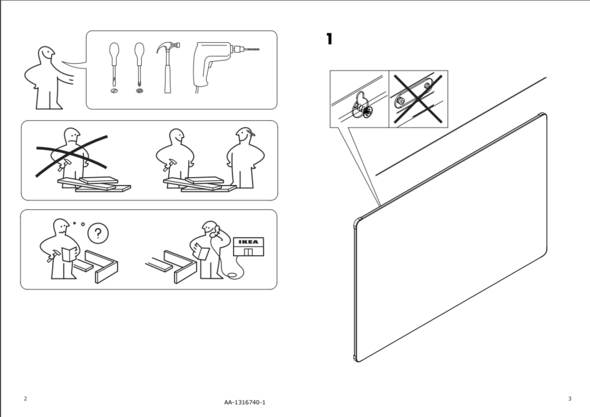 Was Ist Mit Dem In Der Ikea Monatge Anleitung Gemeint Handwerk Mobel Aufbau