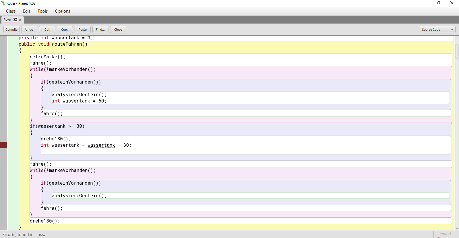 Was Ist Mit Dem Integer In Zeile 18 Falsch Java Computer Was ist mit dem integer in zeile 18 falsch java computer