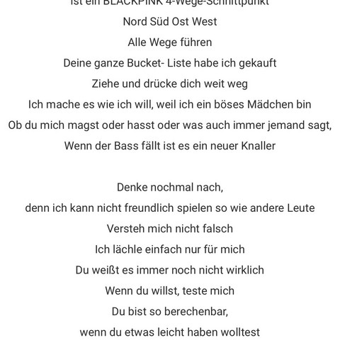 Was Ist Mit Dem Liedtext Gemeint Umfrage Meinung
