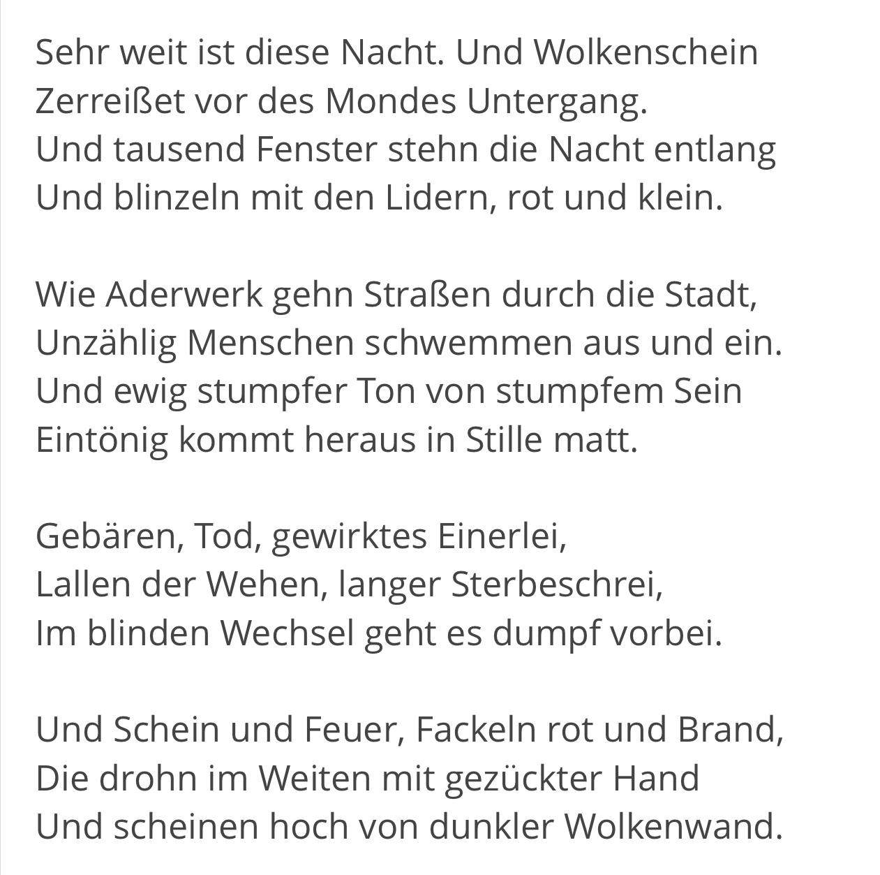 Was ist mit der letzten Strophe vom Gedicht die Heym) gemeint? (Schule, Deutsch Was ist mit der letzten Strophe vom Gedicht die Heym) gemeint? (Schule, Deutsch