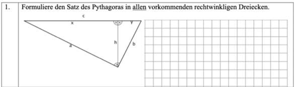 Was ist mit dieser Aufgabe gemeint (Satz des Pythagoras)?