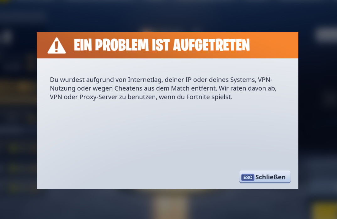 fortnite vpn fehler -    - fortnite vpn fehler