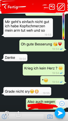 Hier ein Screenshot von unserem Chat. - (Beziehung, Jungs)