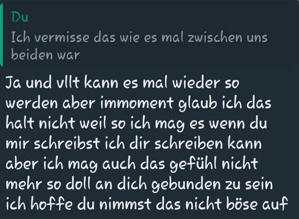 Was ist wenn sie sagt \