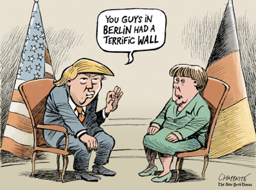 Was kann ich an dieser "cartoon analysis" noch verbessern? (Schule