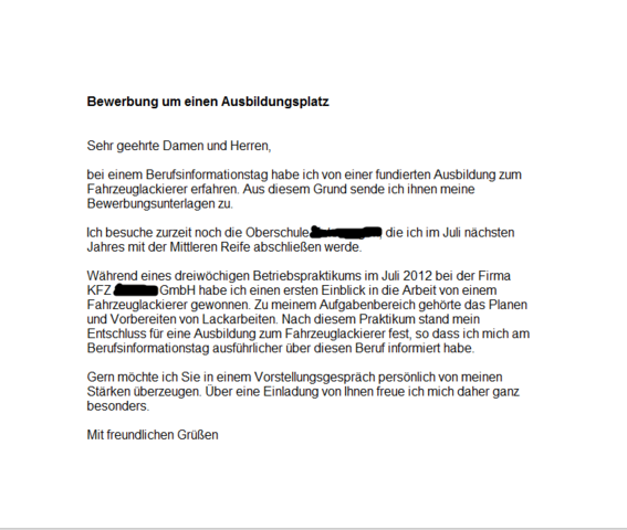 Was Kann Ich In Meiner Bewerbung Verbessern Arbeit Beruf Ausbildung Vw Bewerbung Anschreiben