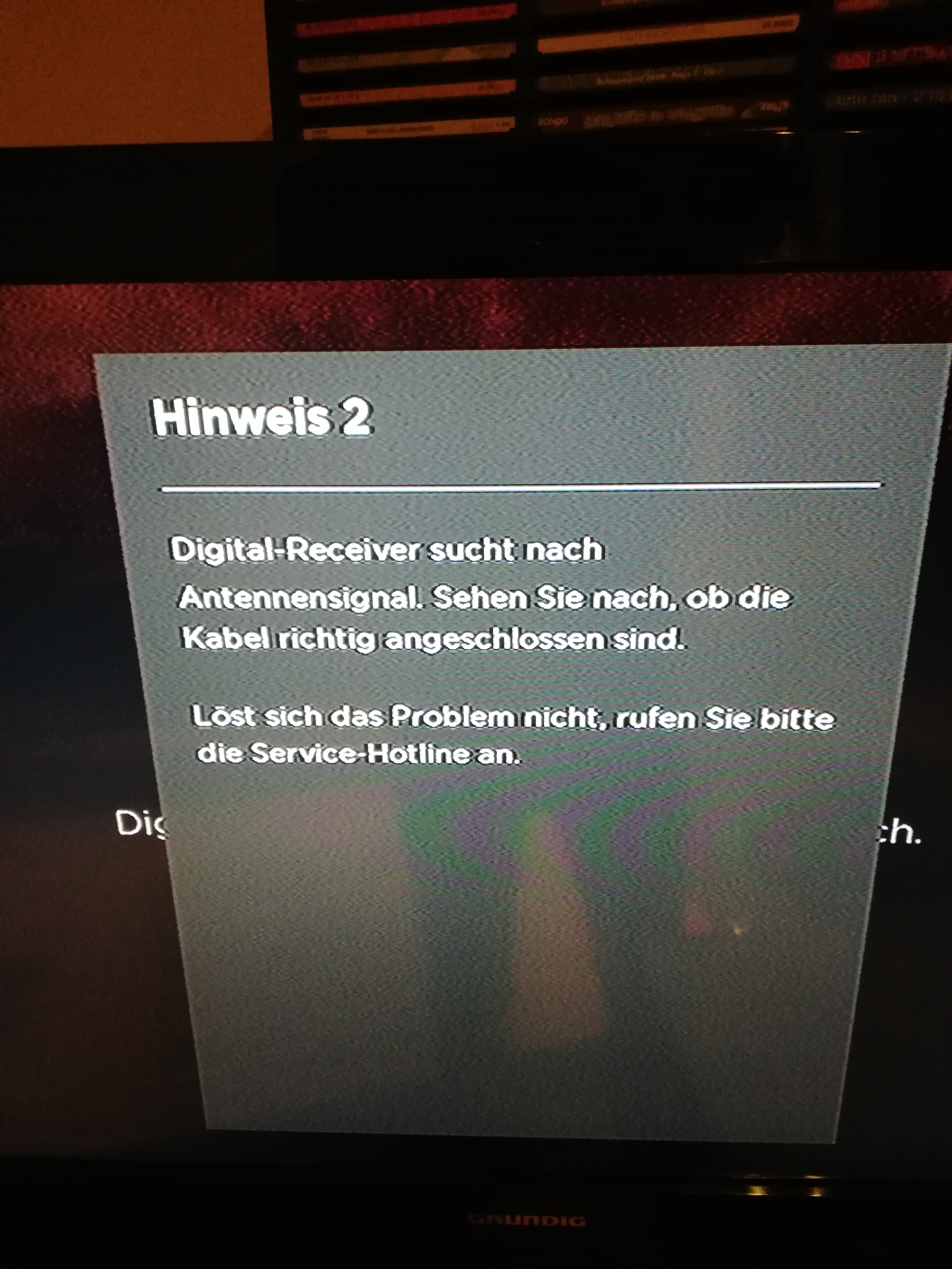 Was kann ich tun, wenn ich kein Antennensignal bekomme?