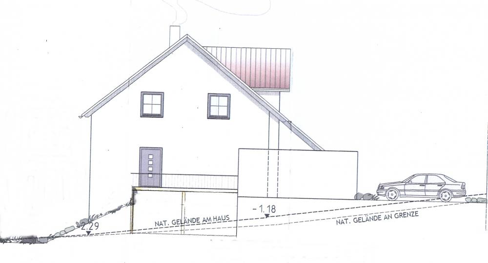 Was koste so ein Keller bei einem Hanggrundstück (Kosten, Hausbau, Plan)