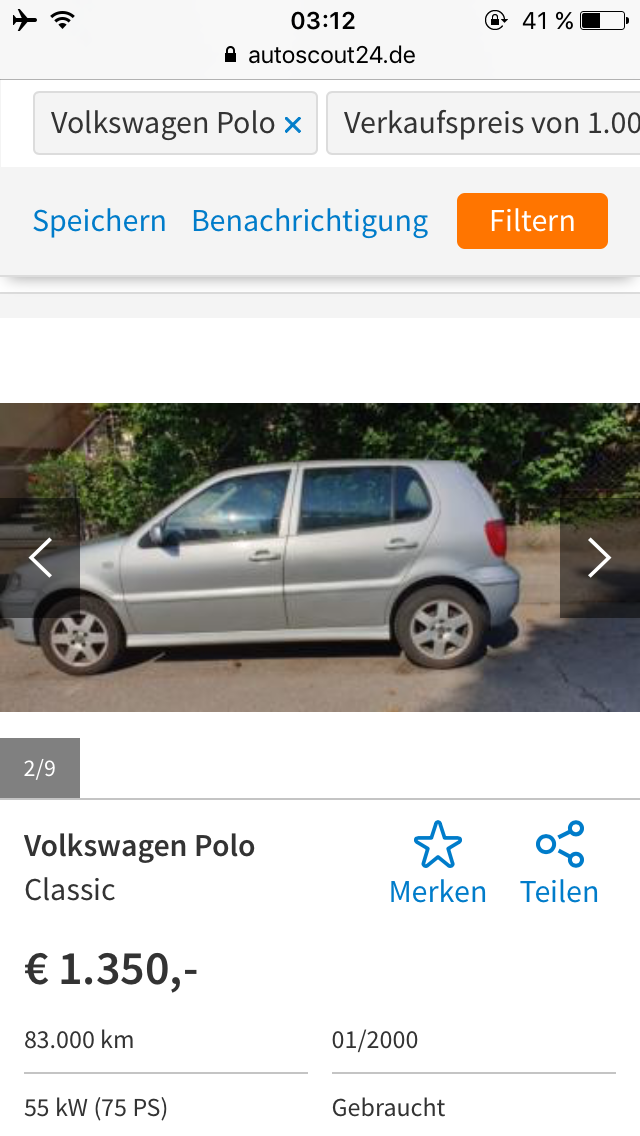 VW Polo Versicherung