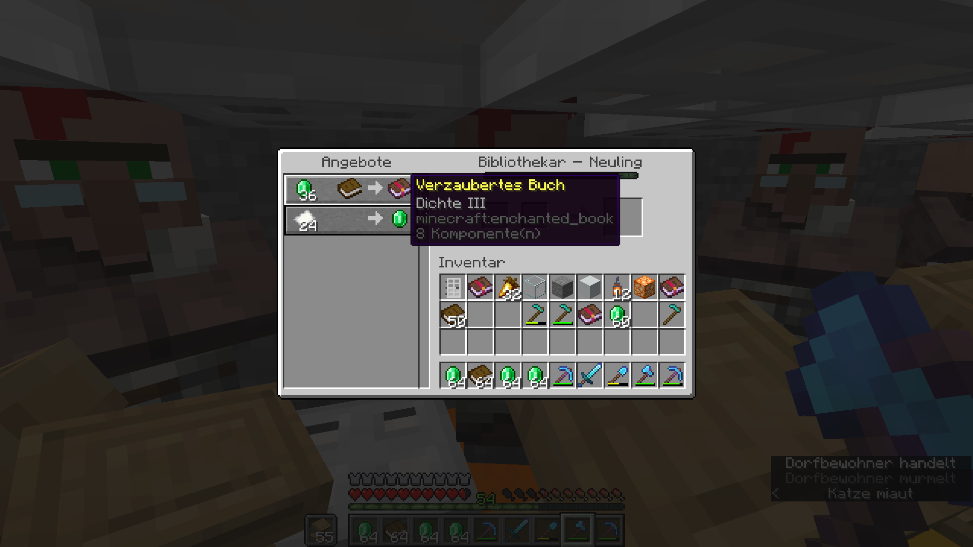 was machen die Verzauberungen? (Minecraft, Minecraft Java Edition, Mojang)