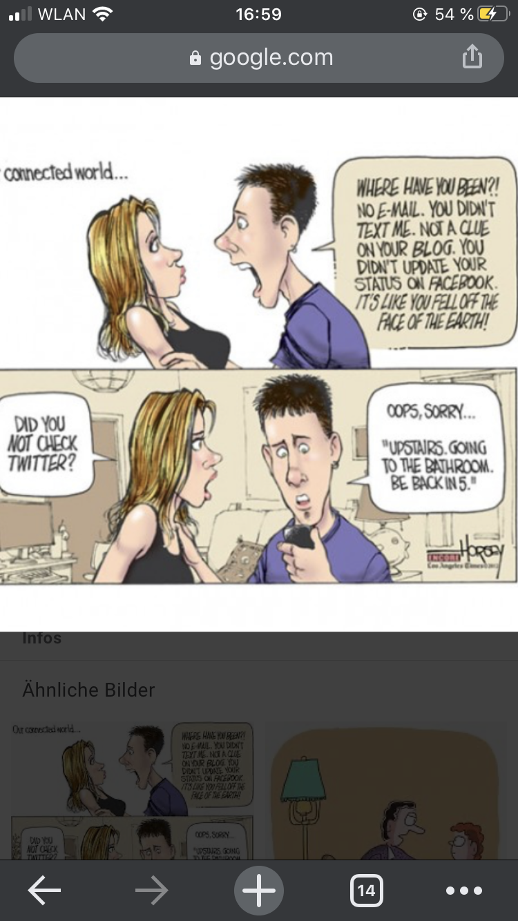 Was macht diesen Cartoon lustig? (Englisch)