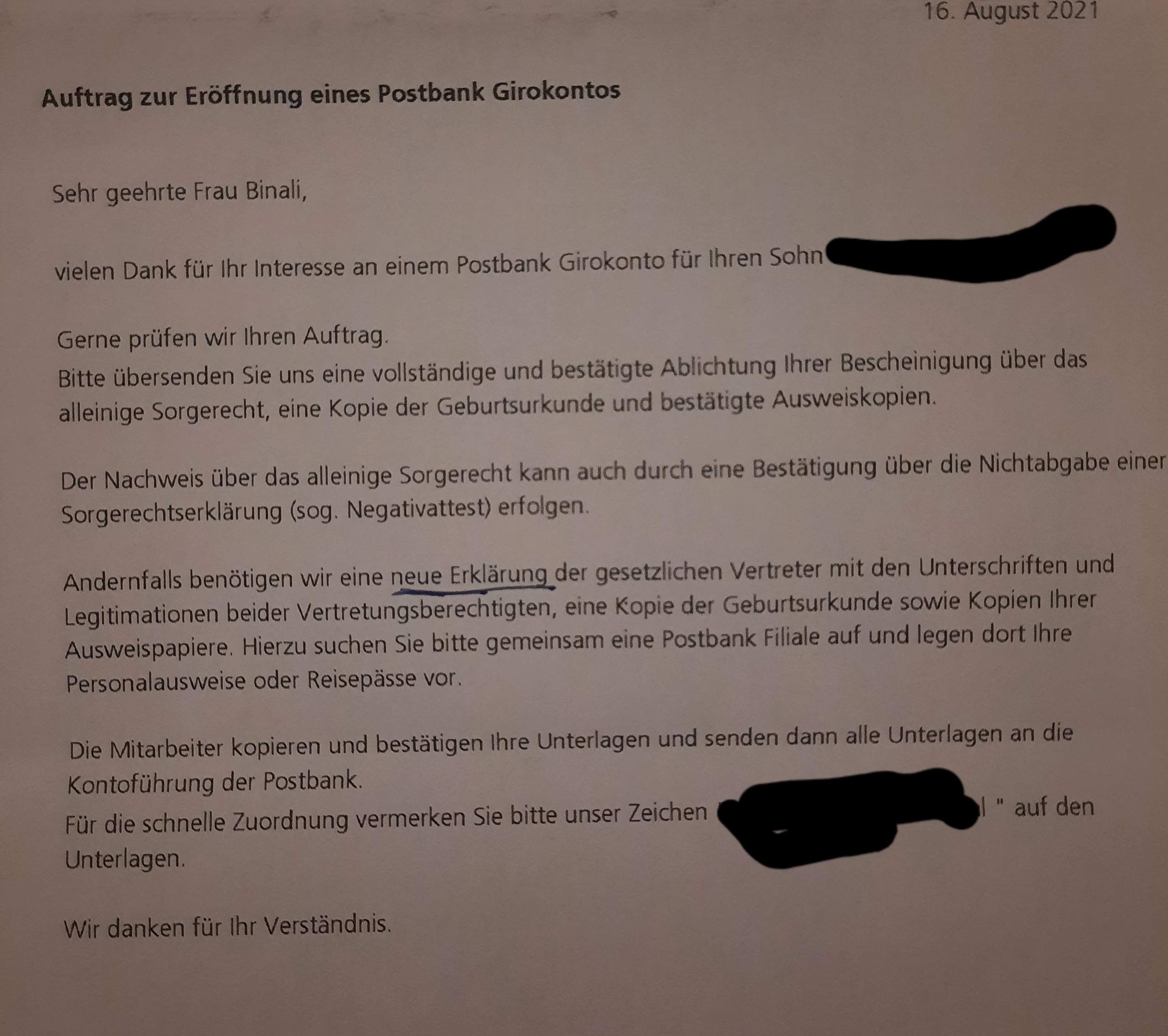 Was Meint Die Postbank Damit Geld Bank Brief Was Meint Die Postbank Damit Geld Bank Brief