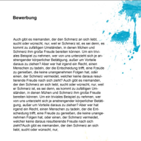 Obere hälfte - (Beruf, Bewerbung, kreativ)