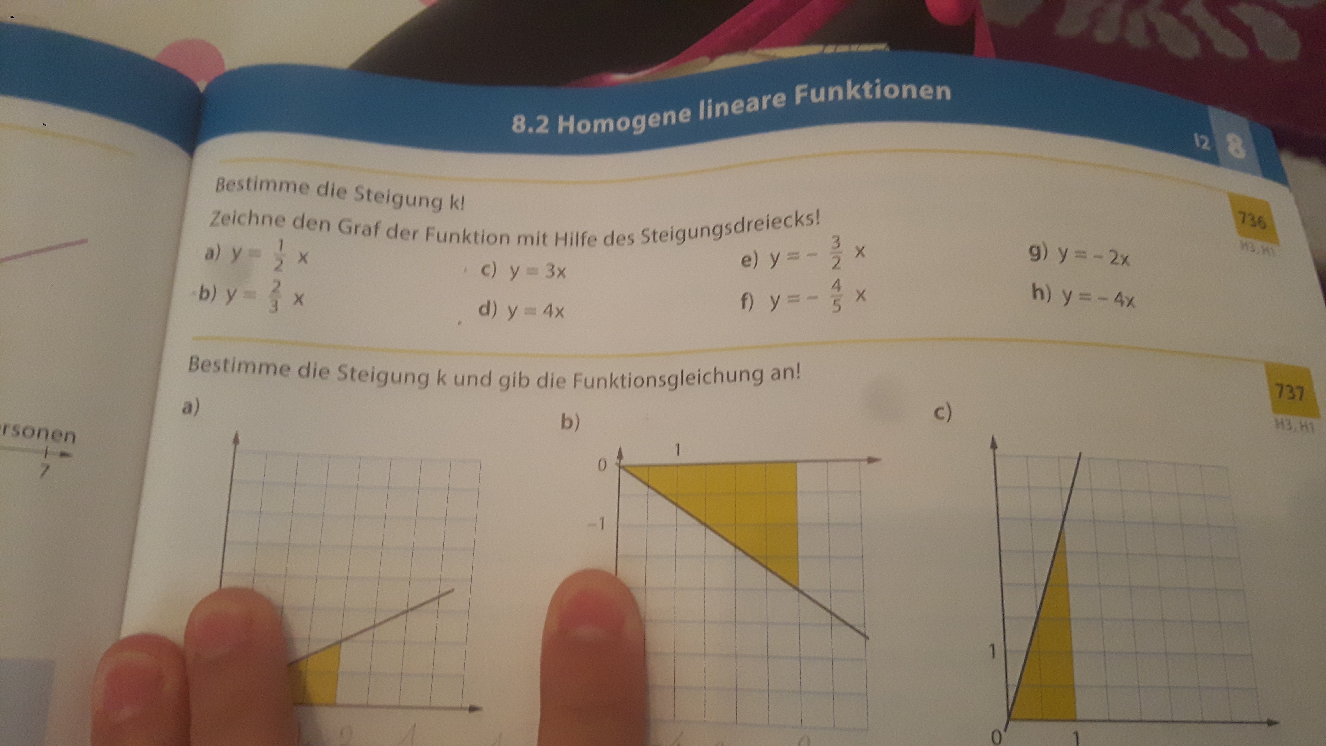 Was meint man mit dem Steigungsdreieck der Funktion & wie