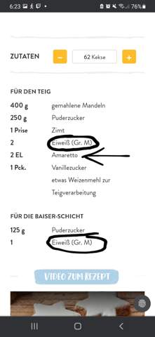 Was mit Eigelb anstellen und Alkohol Ersatz für zimtsterne?