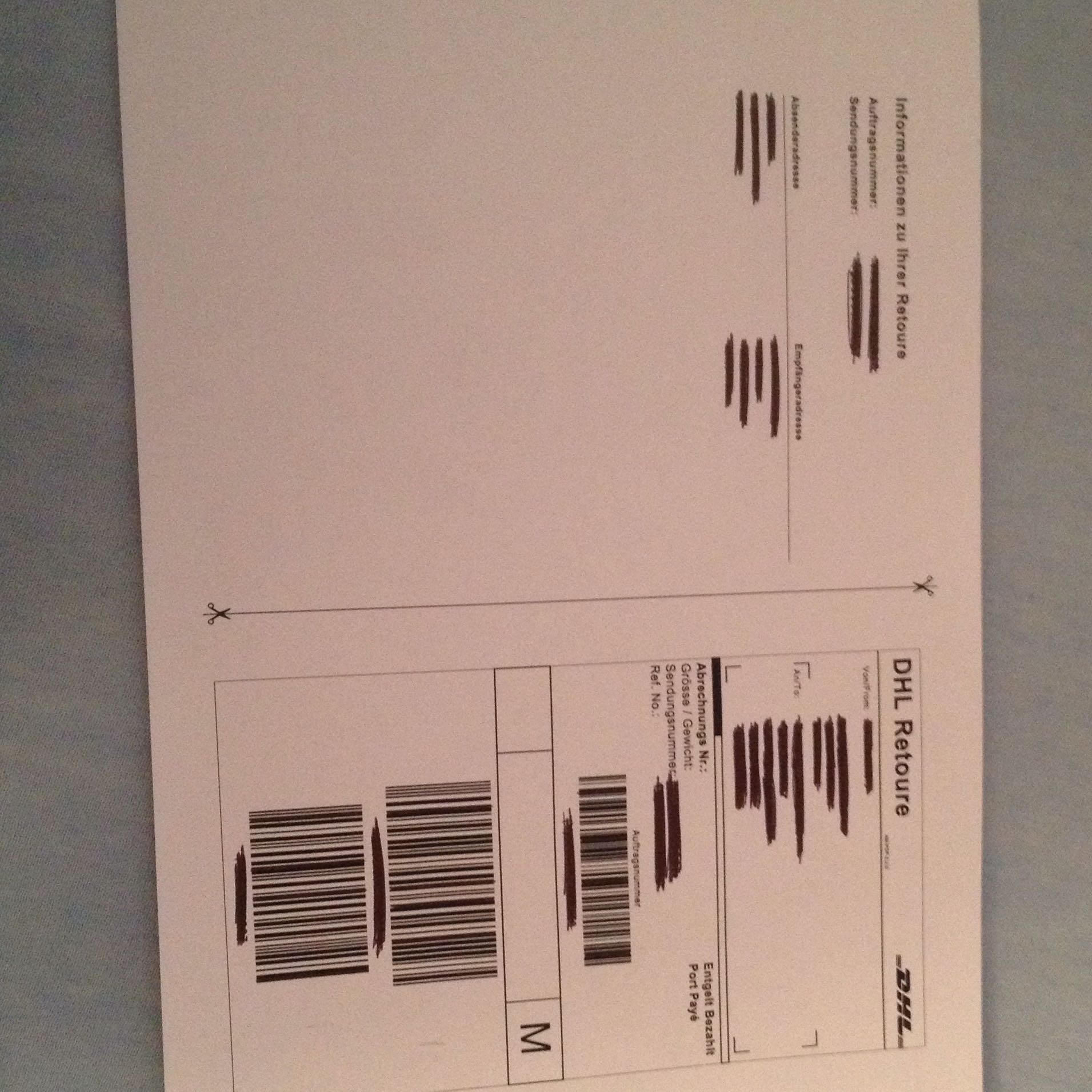 Was muss alles auf das Paket? (DHL, Deutsche Post, Retoure)