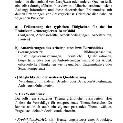 Was Muss Ich Hier Machen Fur Mein Praktikumsbericht Schule Praktikum