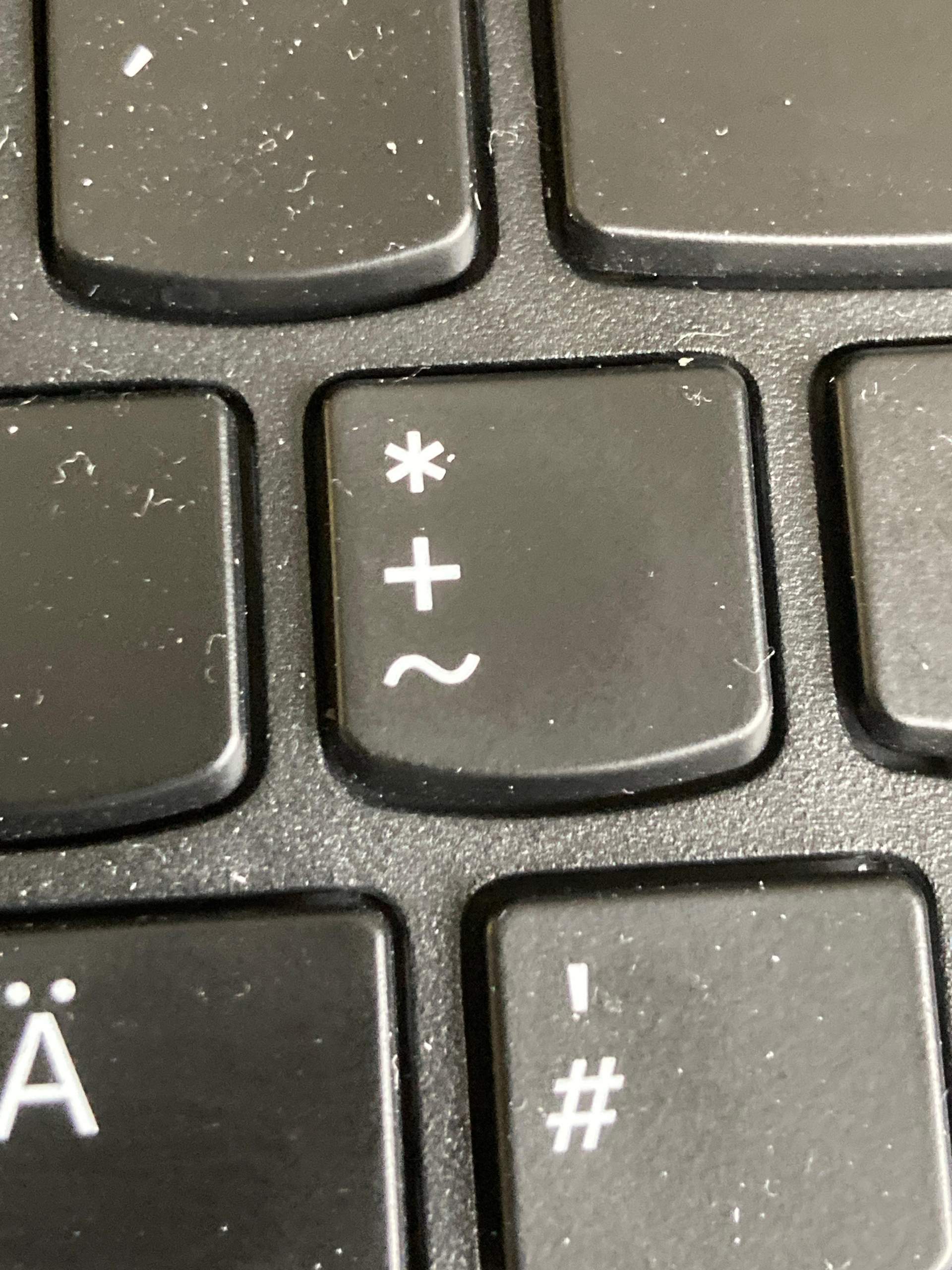 Was muss ich tippen, um das Zeichen auf dem Foto zu erhalten? (Computer ...