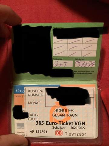 Was muss man beim 365 Tage Ticket beim VGN beachten? (Bahn, Bus)