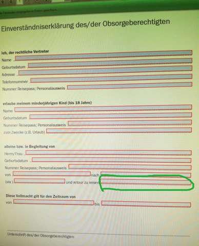 Was Muss Man Hier Einfullen Foto Reisen Und Urlaub Allgemeinwissen Dokumente