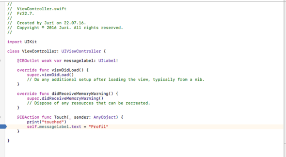 code - (Xcode, Swift, iOS App)