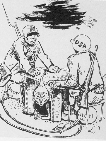 USA vs UdssR - (USA, Karikatur, Sowjetunion)