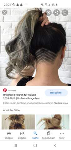 Langen undercut mit bei haaren frauen