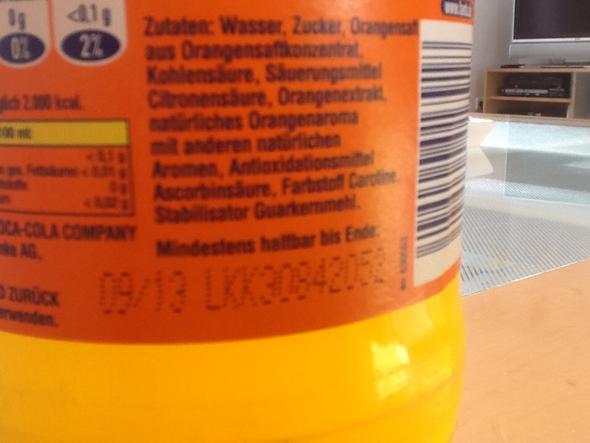 Was Setzt Sich In Fanta Orange Ab Getranke Haltbarkeit