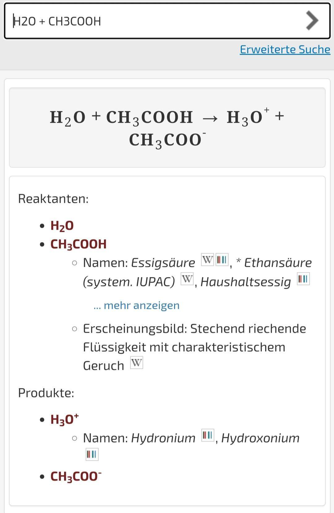 H3o Chemie