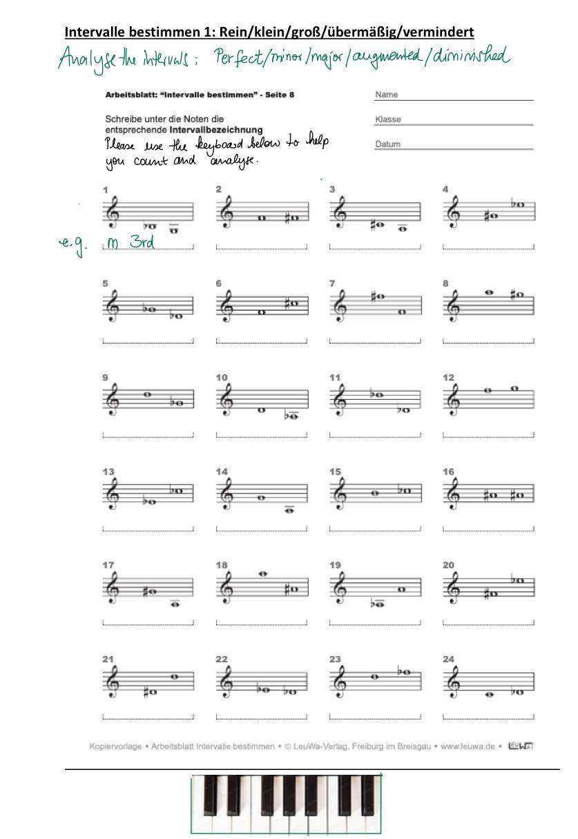 Was sind Musik Intervalle und wie gehen sie? (Intervall)