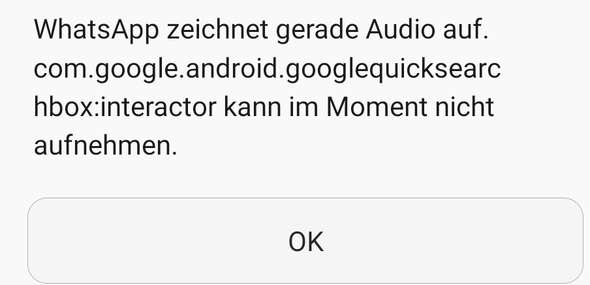 Was soll ich bei dieser Meldung tun (Audioaufnahmen)?