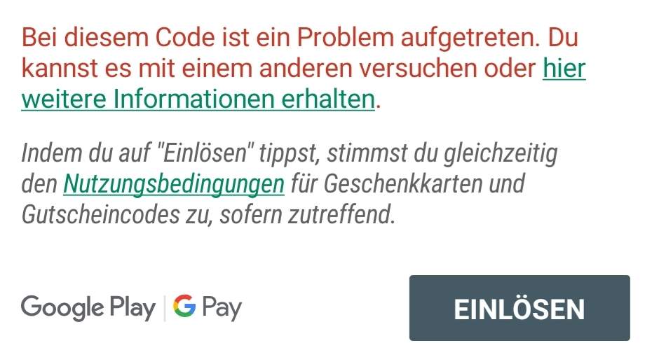 Was soll ich machen, wenn meine Google Play Karte nicht funktioniert? (Computer, Handy, Smartphone)