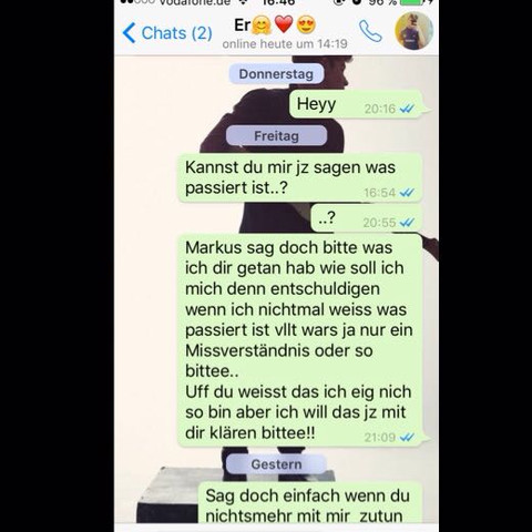 Chats liebeskummer whatsapp Selbsthilfe Chat