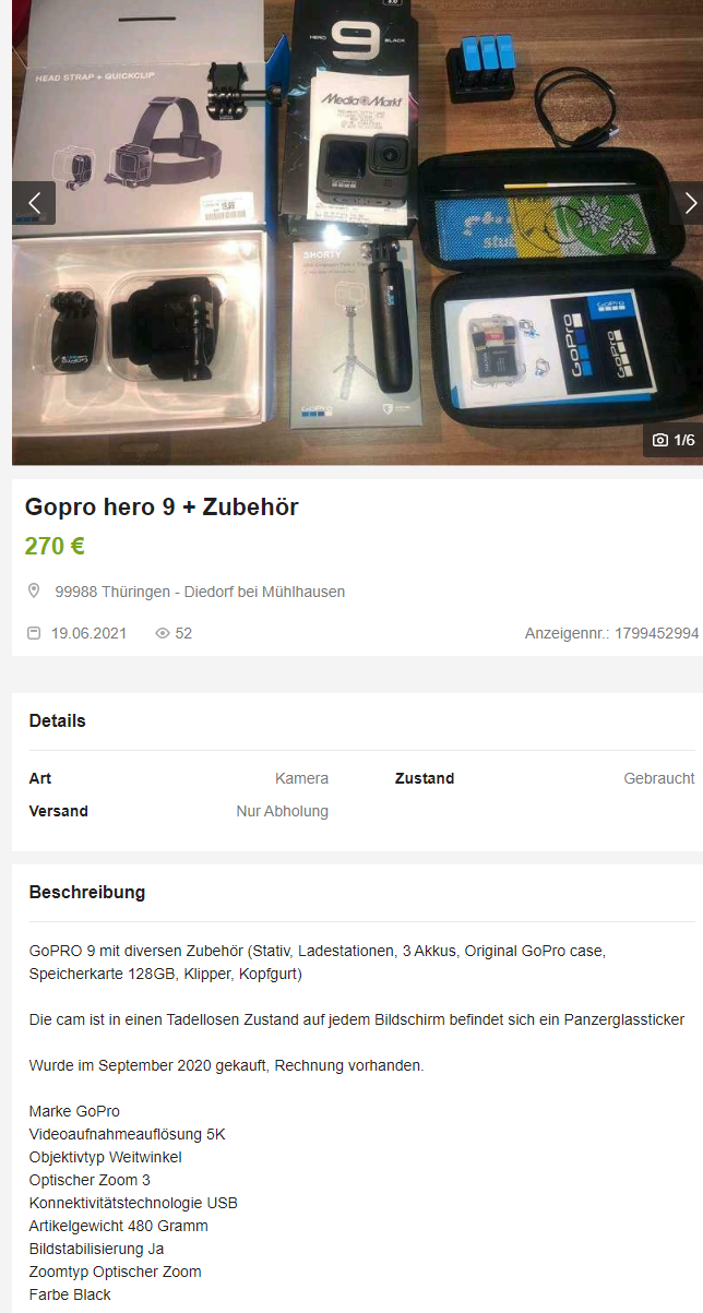 Was sollte man beim Kauf von gebrauchten GoPros beachten? (Computer, Technik, eBay)