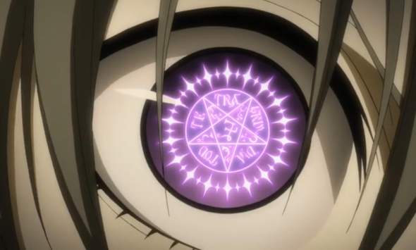 Was steht in Ciel Phantomhives Auge?