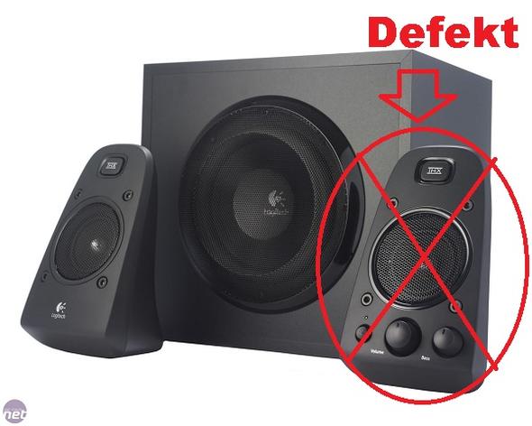 Betroffener Lautsprecher - (Lautsprecher, Boxen, defekt)