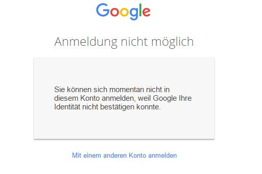 Hier das was kommt nach den fragen - (Google, E-Mail, vergessen)