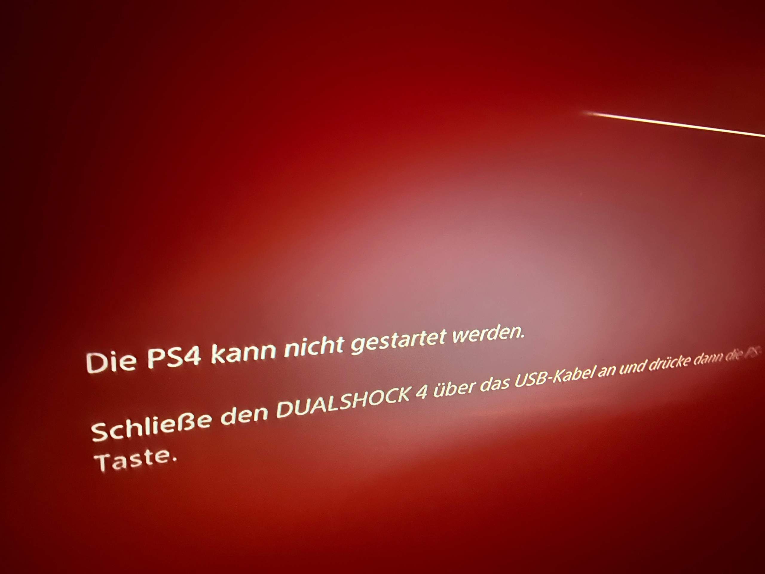 Die Ps4 Kann Nicht Gestartet Werden Schließe Den Dualshock 4