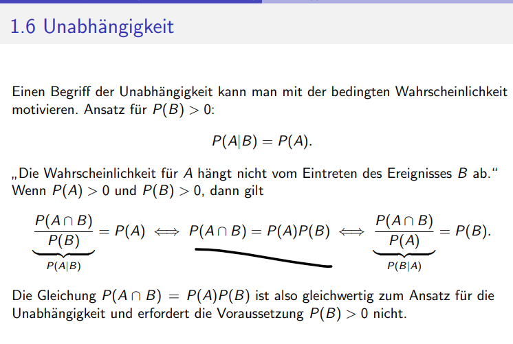 Was unterscheidet bedingte von unabhängiger Wahrscheinlichkeit ...