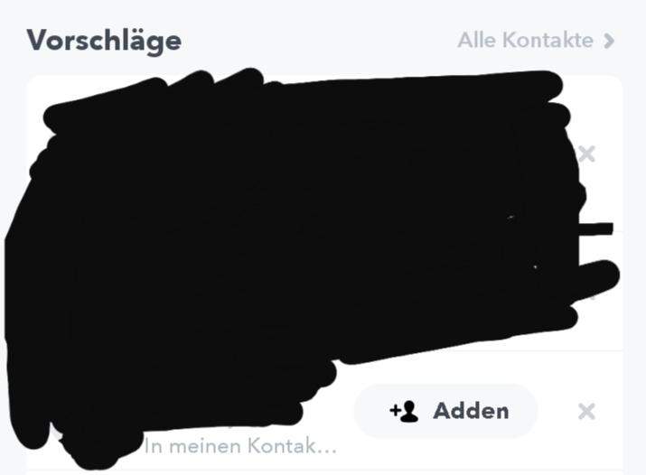Was wird der Person auf Snapchat angezeigt? (Handy, Smartphone)