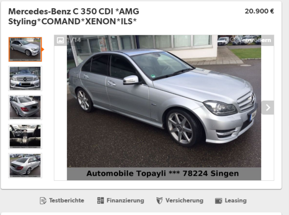 Was Wurde Die Versicherung Fur Den Abgebildeten Mercedes C350 Kosten Als Erstwagen Vollkasko Wurde Uber Die Firma Laufen Auto Mercedes Benz