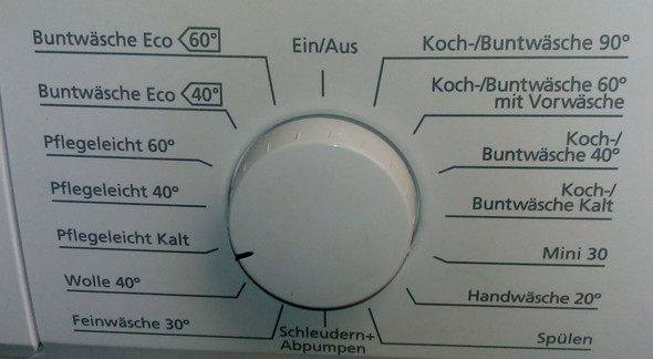 Waschmaschine Waschprogramme - (Waschmaschine, Waschmittel)