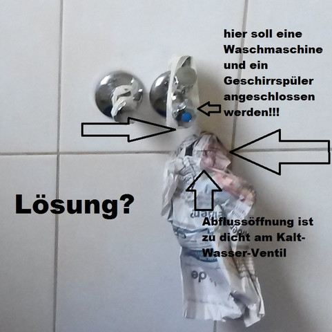 Waschmaschine, Geschirrspüler und Spüle in der Küche anschließen